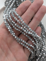 Бусины стеклянные рондель 4*3мм