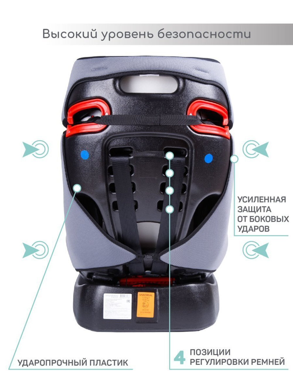 Автокресло детское AMAROBABY Professional, группа 0+/I/II