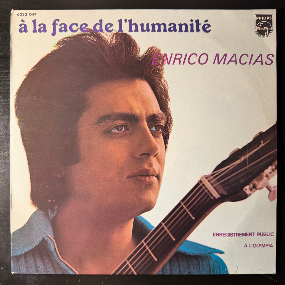 Enrico Macias ‎– À La Face De L'humanité (Франция 1972г.) Т