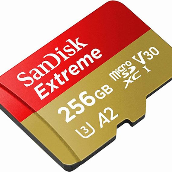 Карта памяти Sandisk Extreme 256 ГБ, 160 МБ/с, Class 10, SDSQXA1-256G-GN6MA