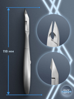 Маникюрные кусачки для кутикулы YoKo со спиральной пружиной и лезвием 10 мм