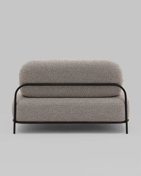 Диван Midnight серо-бежевое букле