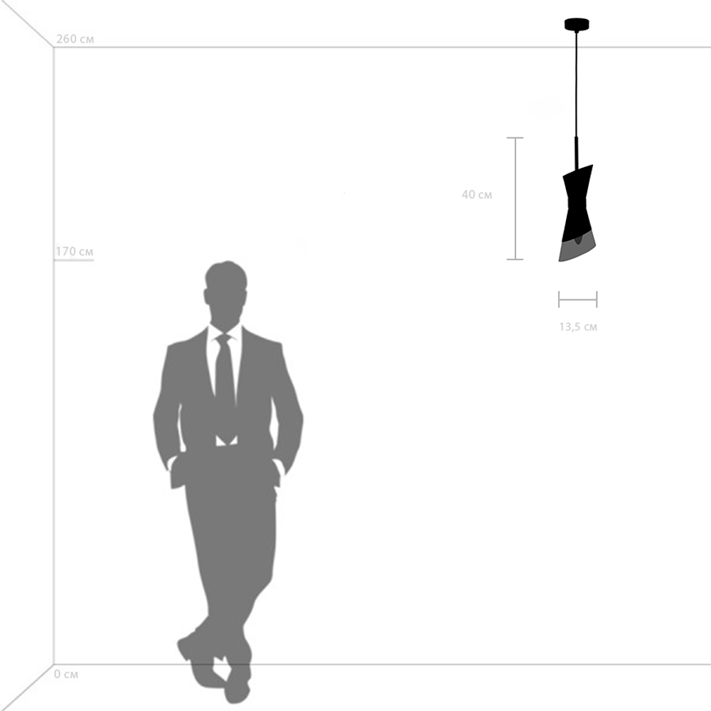 817012 Люстра STRATO 1х40W E14 ЗОЛОТО