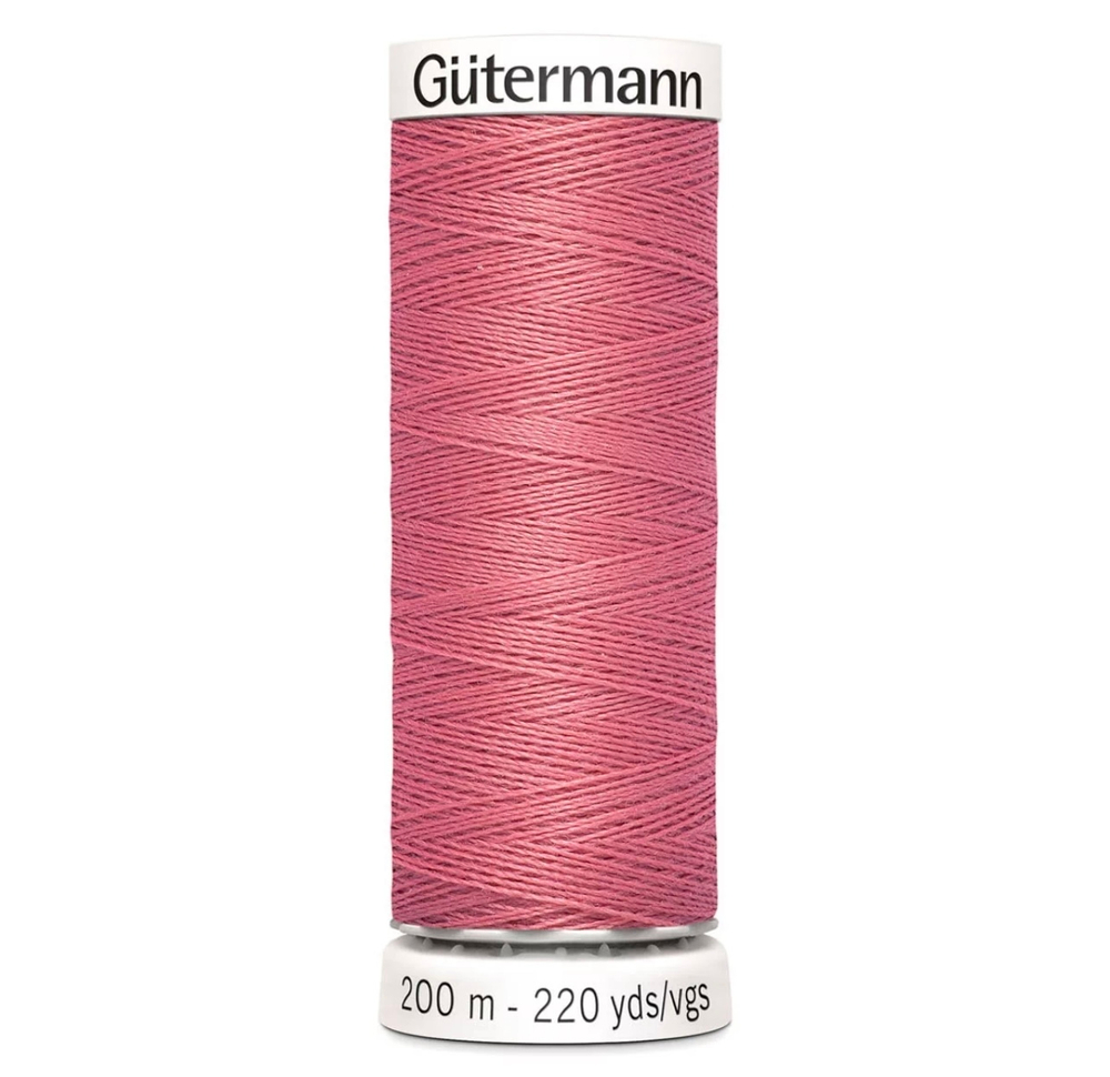Нить Sew-All 200 м, Gutermann, 984 кораллово-розовый