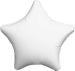 Шар (19"/48 см) Звезда, Белый 1 шт.