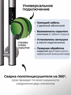 Marco 4-150 серый графит - вертикальный электрический полотенцесушитель Терум ®