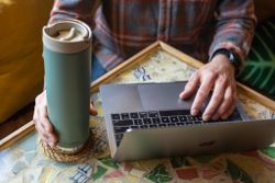 Термокружка Klean Kanteen TKWide Cafe Cap 20oz (592 мл) Sea Spray