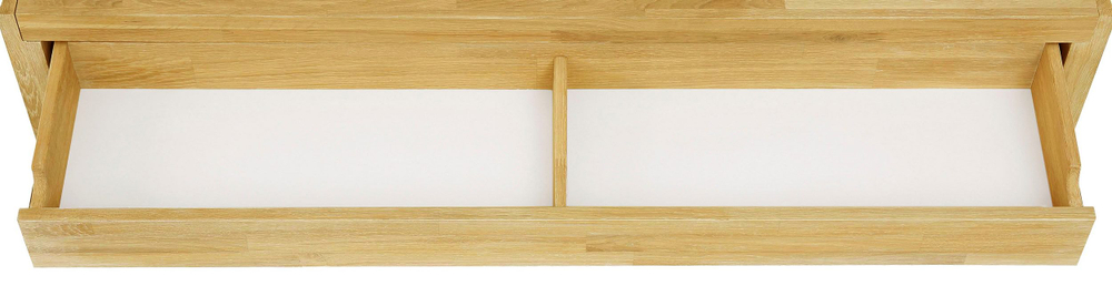 Журнальный столик, 125х59х40, Розенбург, кофейный, с ящиками, из массива дуба, MAKOSA