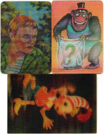 Набор из 3 стерео Календариков. Мультфильмы, фильм СССР 1981, 1988, 1989 год