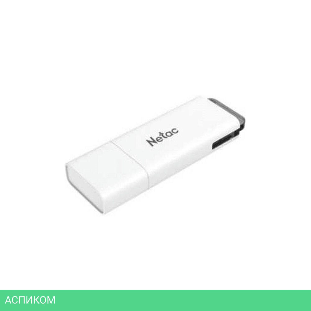 USB Flash-накопитель Netac U185 64Gb белый (NT03U185N-064G-30WH)