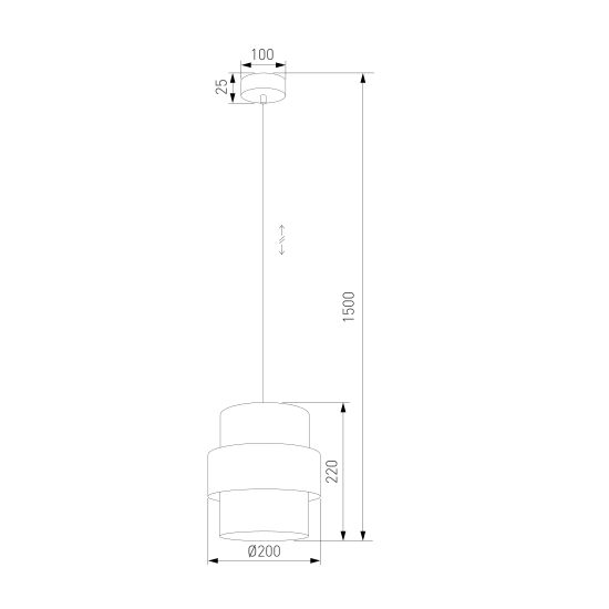 5401 / подвесной светильник / Calisto