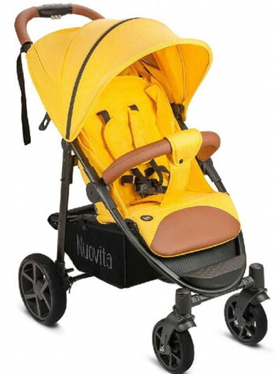Прогулочная коляска Nuovita Corso Giallo, Nero / Желтый, Черный