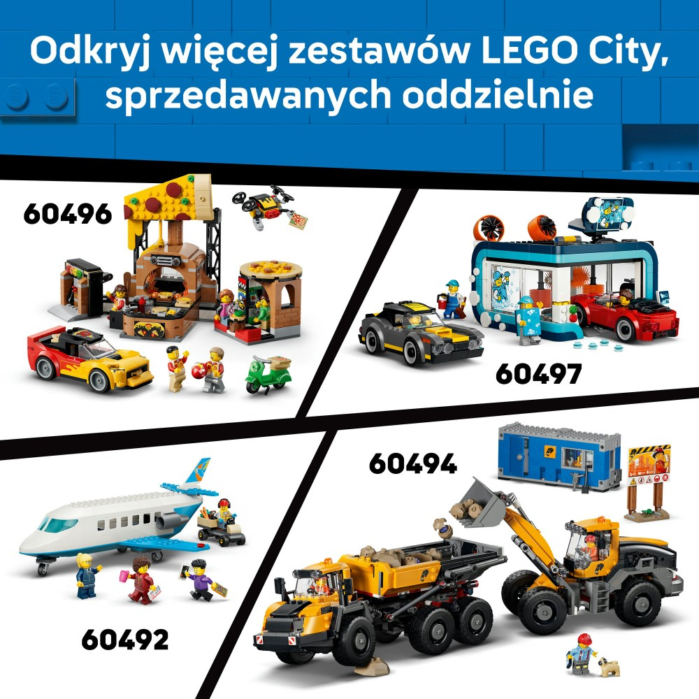 Конструктор LEGO City 60480 Жёлтый экскаватор-погрузчик — фото 8
