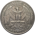 1/4 доллара. (D) США. Медно-никель. 1997 год. XF