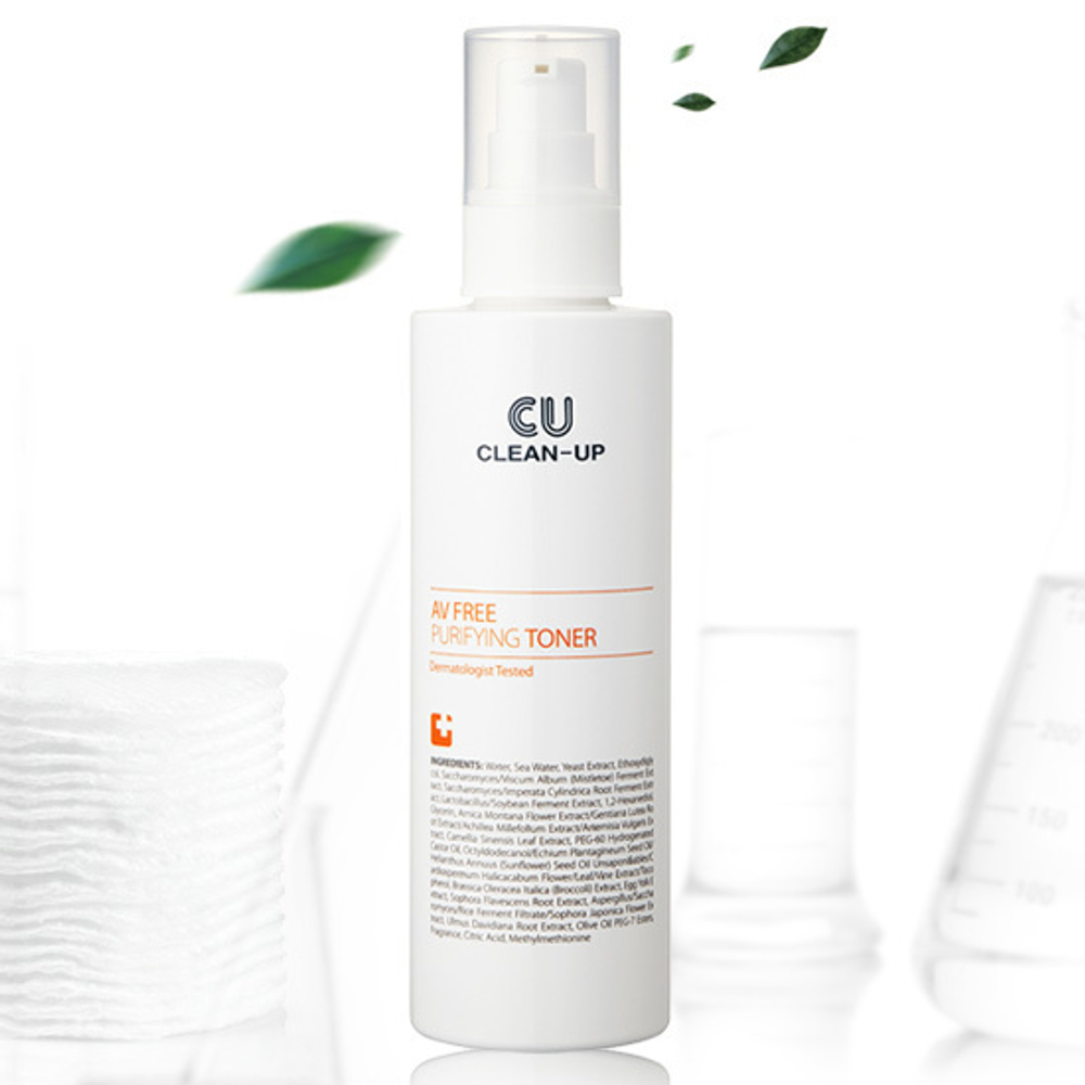 Балансирующий очищающий тонер для проблемной кожи CU Skin Clean-Up AV Free Purifying Toner, 180 мл. Страна производитель: Корея (Уход за лицом)