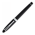 Ручка-роллер Aurora Ipsilon Deluxe Black Barrel Chrome Plated CT, в подарочной коробке