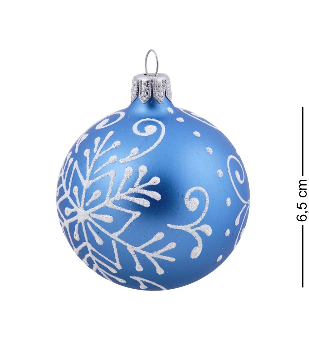 Элита НФШ-1630/1 Ел.украшение Шар «Белая снежинка» 60 мм