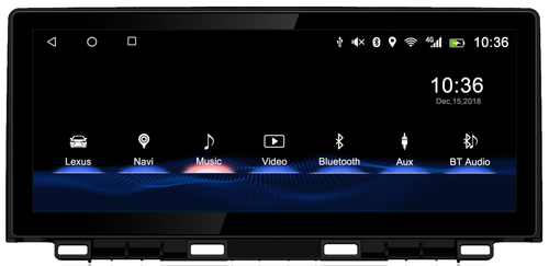 Магнитола для Lexus NX200, NX300 2017-2021 (взамен 8") - Kuberg монитор 10.25", Android 13, Быстрая, CarPlay, 4G SIM-слот