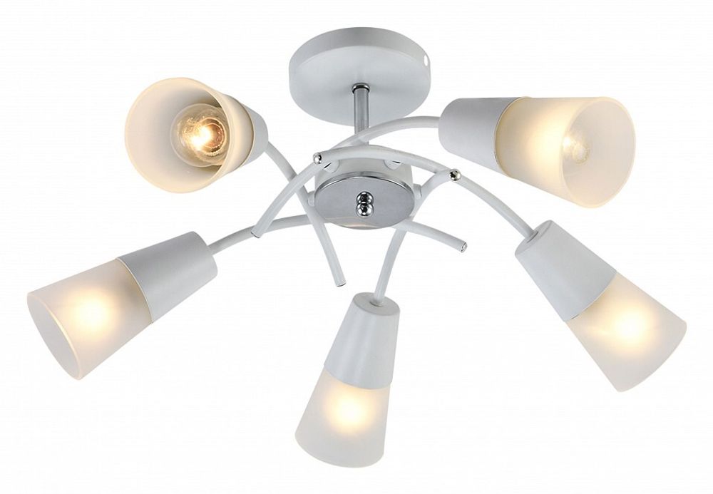 Люстра на штанге Escada Calla 1109/5P White