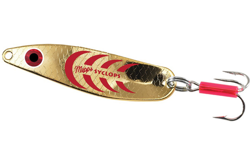Блесна колебалка Mepps SYCLOPS, 0, Gold/Red