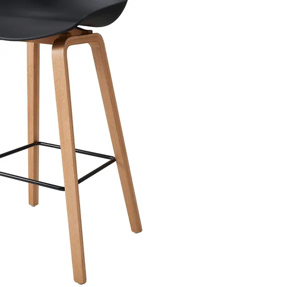 Барный стул Hey с черным пластиковым сиденьем | Купить в Hallberg.ru