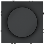 Светорегулятор встраиваемый VOLTUM S70 поворотно-нажимной 600 Вт, (графит)