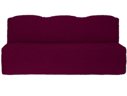 Чехол на трехместный диван без подлокотников Модерн, цвет Бордовый