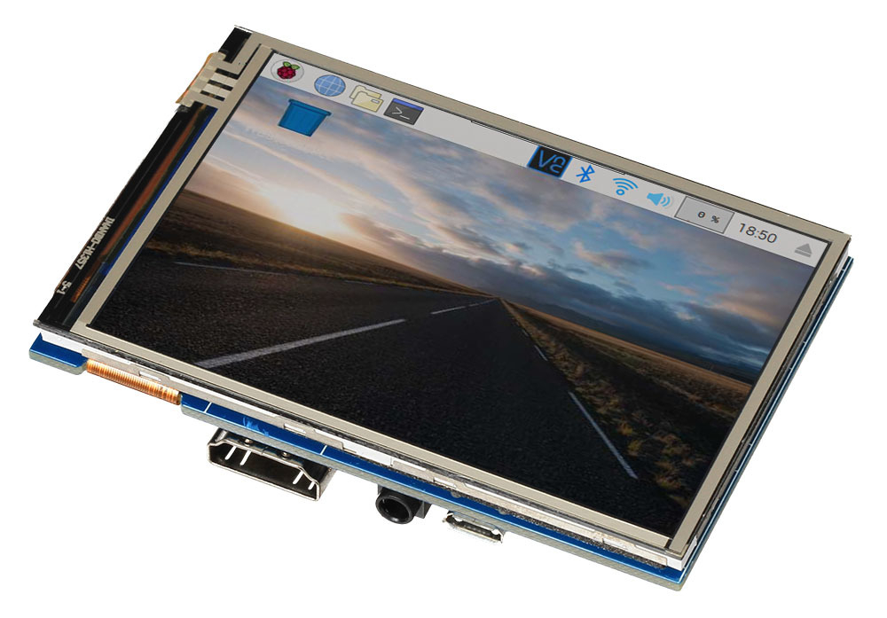 Цветной сенсорный HDMI-дисплей для Raspberry