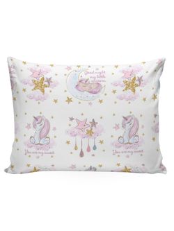 Наволочка комплект 2шт  перкаль Сказка "Пупси" 50x70 см на молнии