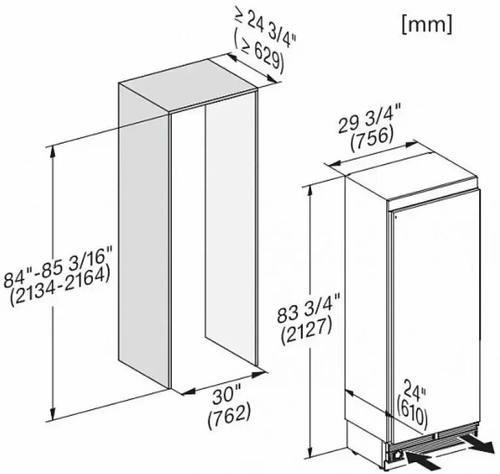 Встраиваемый морозильник Miele F 2813 Vi MasterCool