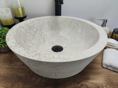 Раковина из мрамора Drum Cream Allur DM-60196 45*45*15