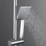 Душевая система термостат  G2491 GAPPO лейка "Тропический душ" квадрат 250*250 ХРОМ