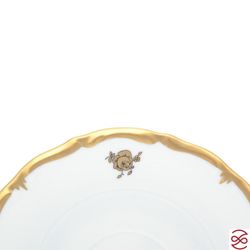 Набор блюдец Queen's Crown Золотая роза 15 см(6 шт)