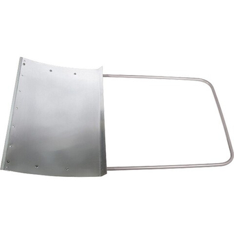 Движок для уборки снега алюминиевый, 755 х 505 х 1240 мм, стальная рукоятка, Сибртех