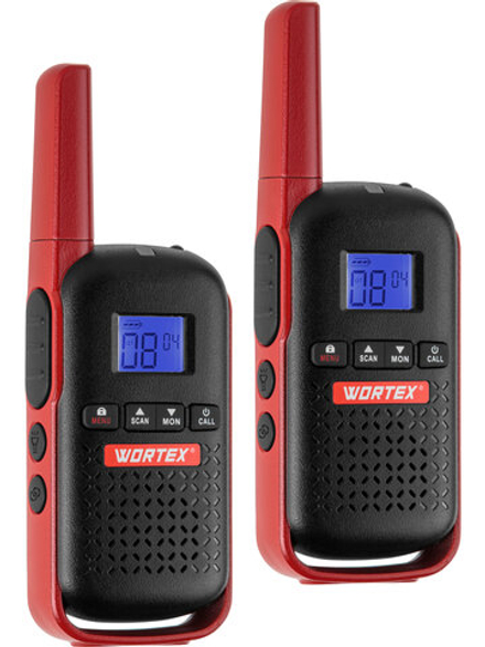 Портативная радиостанция WORTEX WT 0805 в кор. (комплект 2 шт.) SOLO, PMR (446 МГц), 0,5 Вт