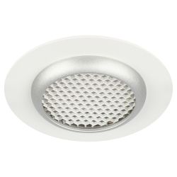 Светильник встраиваемый алюминиевый ЭРА KL109 WH/SL под лампу MR16 GU5.3 белый/серебро матовый | Алюминиевые встраиваемые светильники