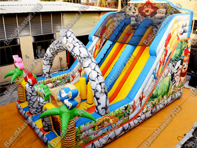 Коммерческий надувной батут "Солнечный остров" 7.5*5*5 м