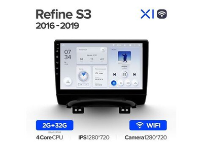 Магнитола Teyes X1 2-32 Wi-Fi JAC Refine S3 2016 — 2019 10.2"