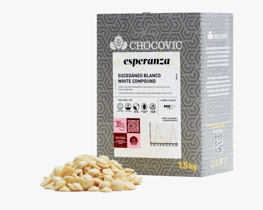 Глазурь кондит. Chocovic Белая Esperanza (1.5кг/кор)
