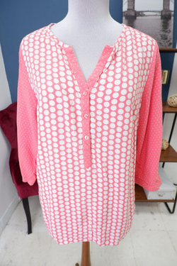 Блуза Body Flirt нежная в горох 46 размер