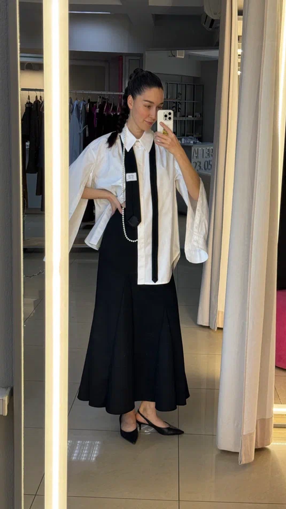 Юбка годе фактурная