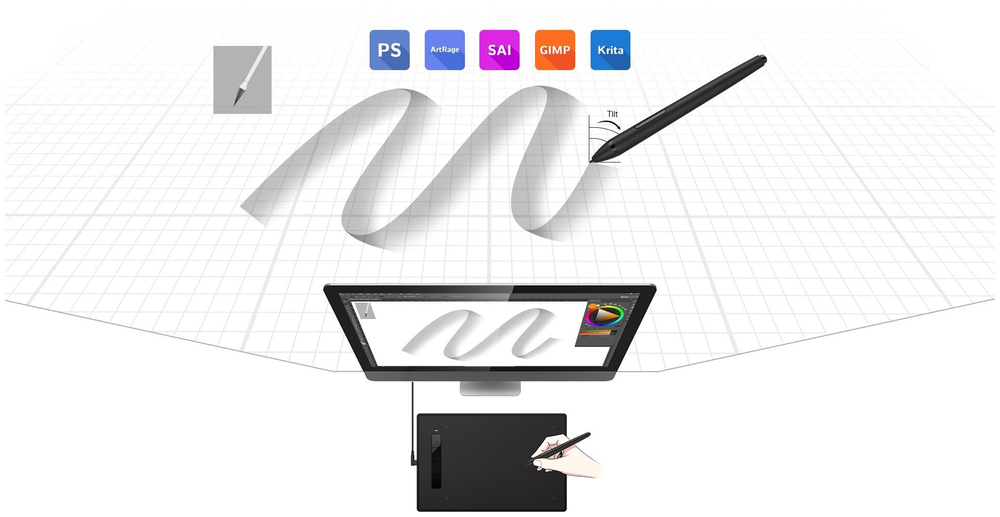 Графический планшет XP-Pen G960S Plus