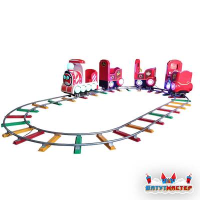 Аттракцион на рельсах «Весёлый фонарик», 4 кабинки