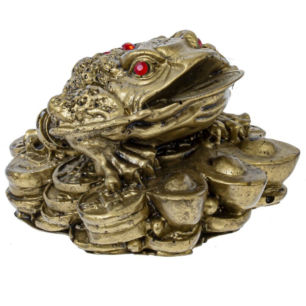 GAEM Фигурка декоративная "Лягушка денежная", L8 W7 H4,5 см