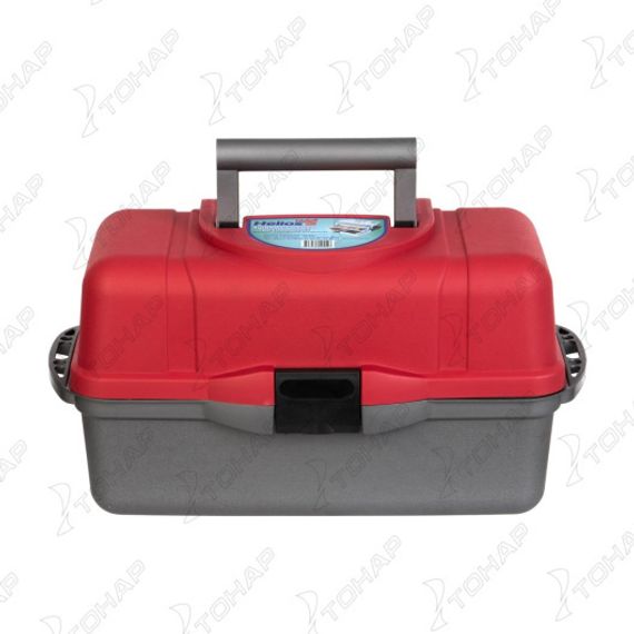 Ящик рыболова Helios трехполочный красный