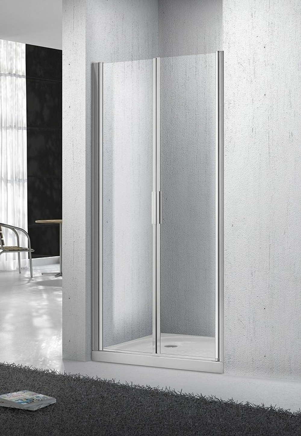 Душевая дверь BelBagno Sela 70 SELA-B-2-70-C-Cr профиль Хром стекло прозрачное