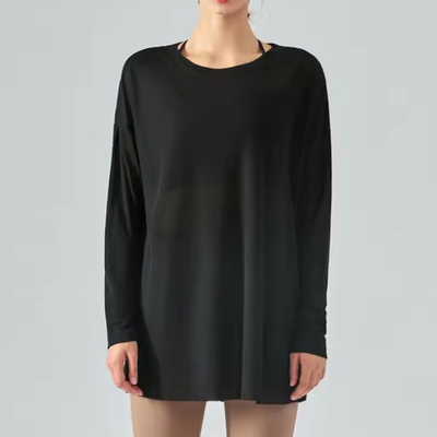 Лонгслив воздушный (Черный)