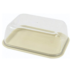 Масленка двухсторонняя 145х110х55 мм молочный туман