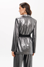 1957 Жакет женский (серебристо-черный)