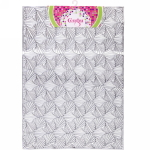 Салфетка на стол 45*30см плетеная «Веер» серебро